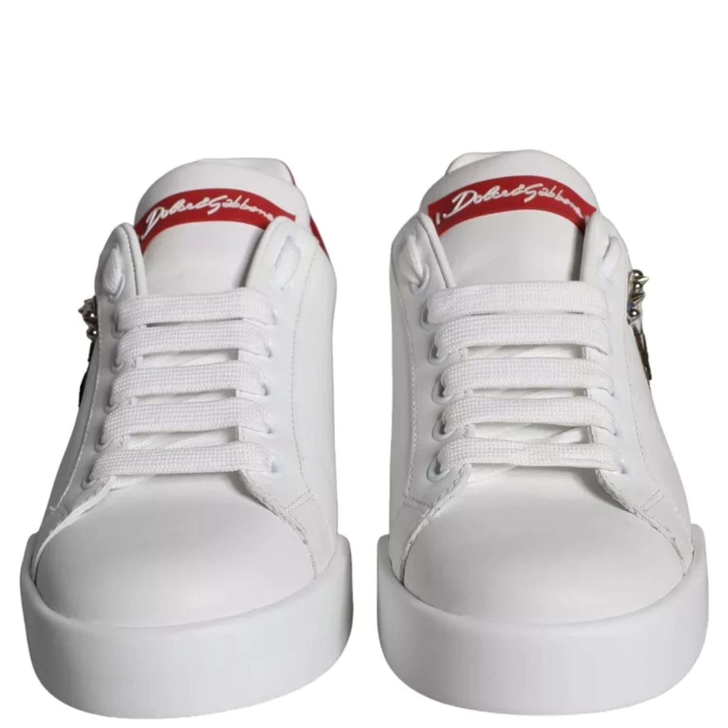 White Patch Calfskin Nappa Portofino Sneakers Shoes