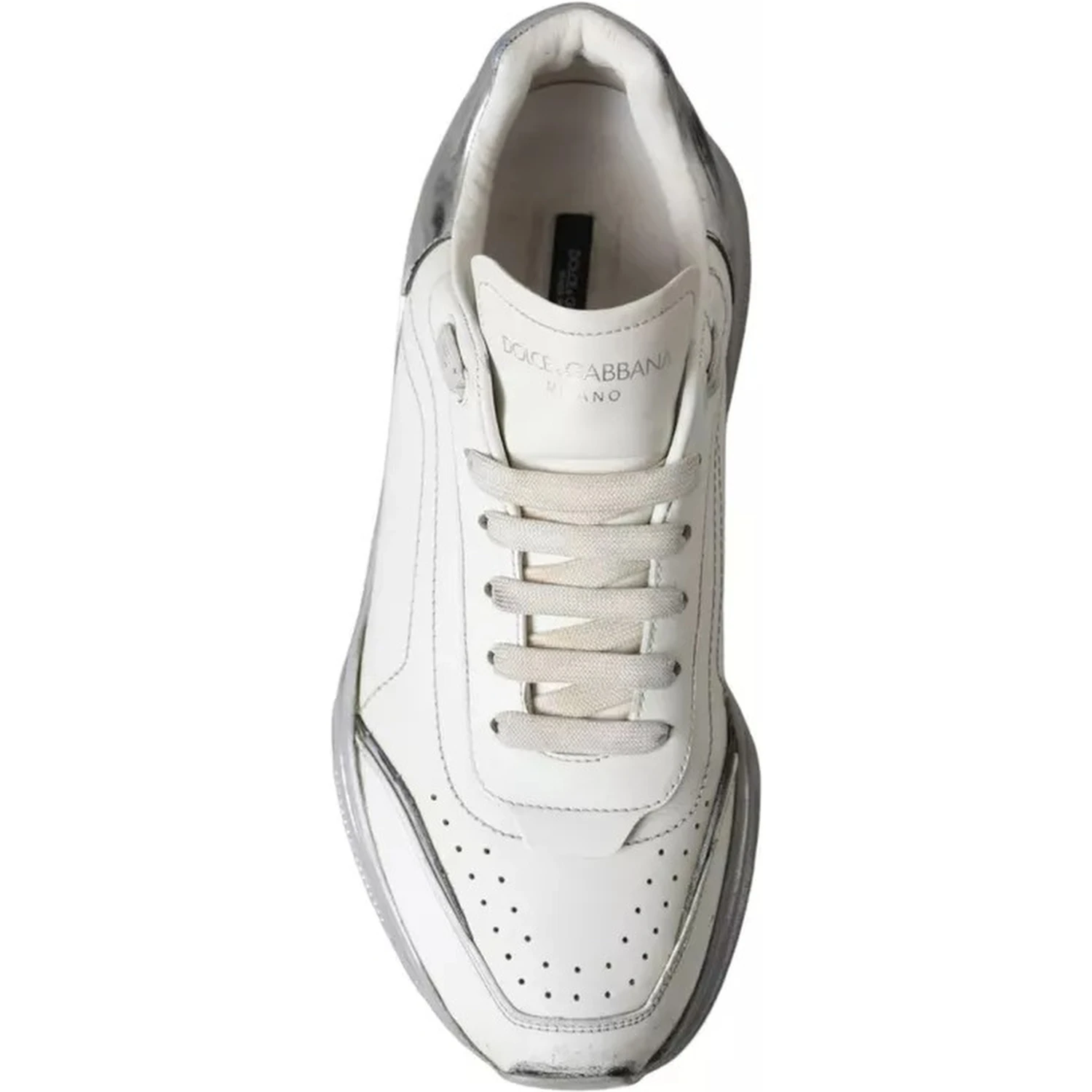 White Silver Daymaster Low Top Sneakers Shoes