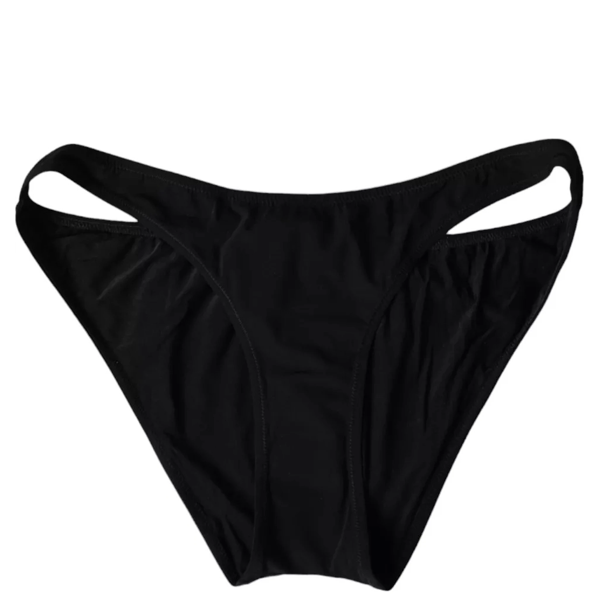 Black Nylon Swimwear Beachwear Bottom Bikini