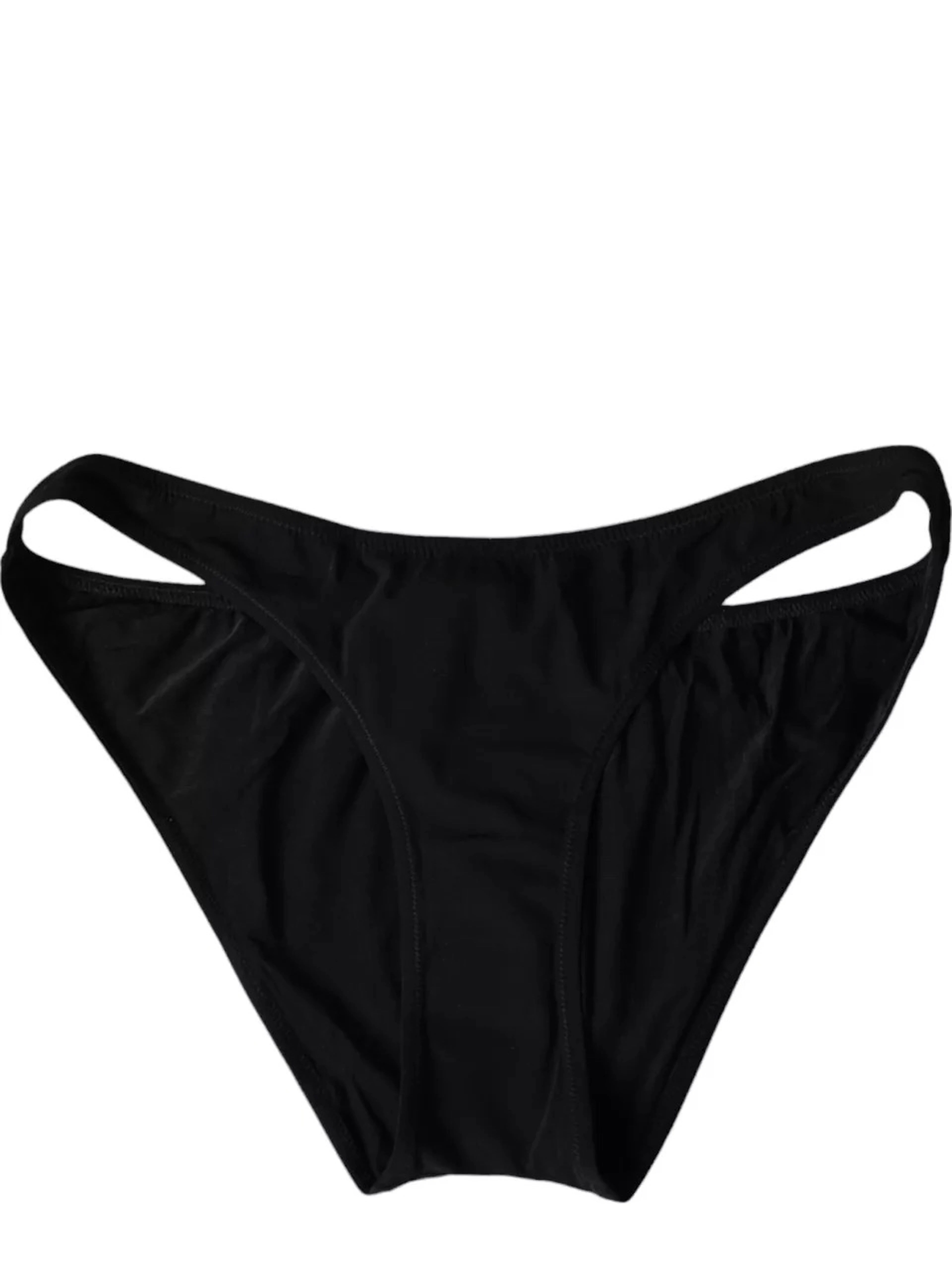 Black Nylon Swimwear Beachwear Bottom Bikini