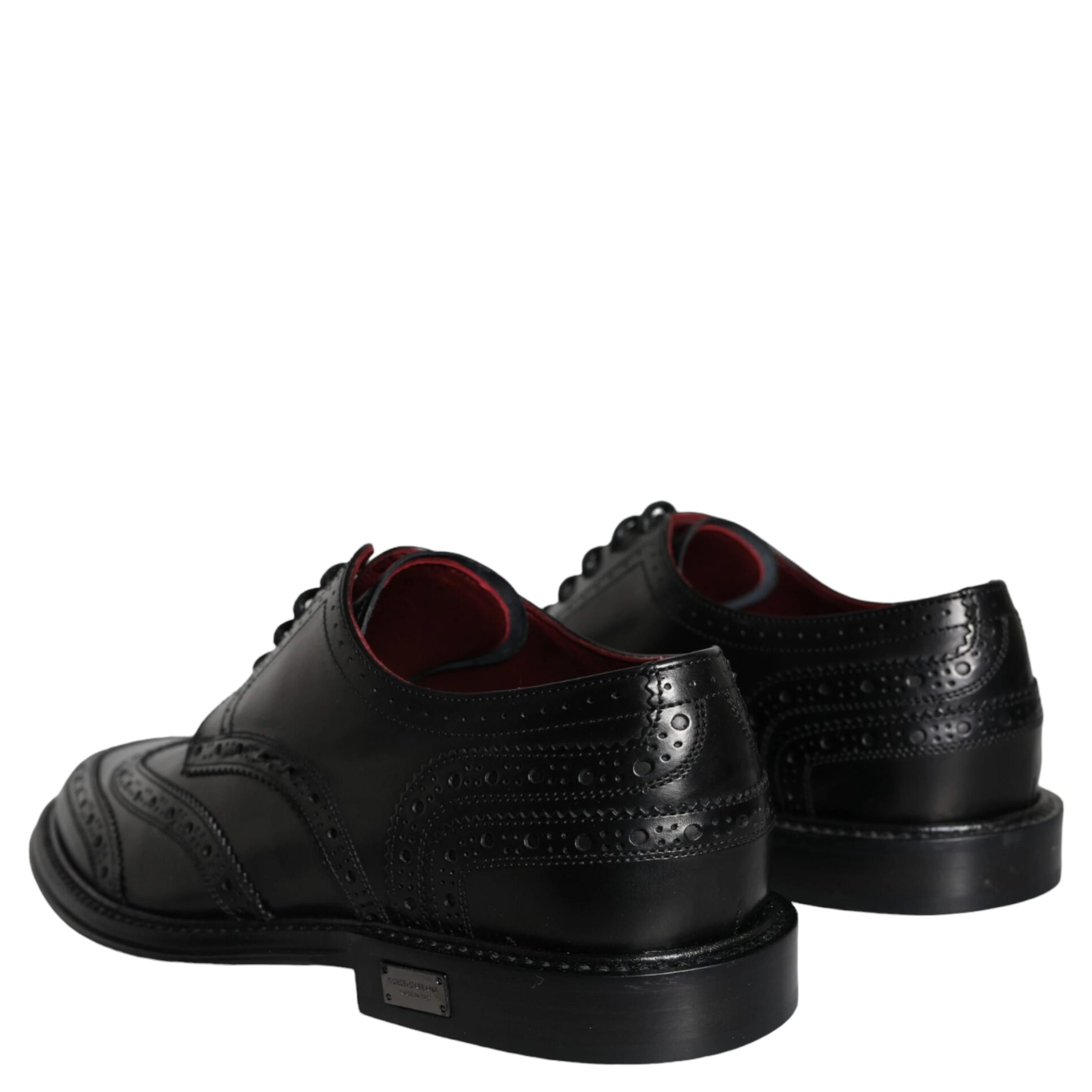Black Leather Oxford Wingtip Formal Men Shoes