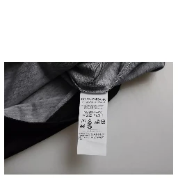 Black White Jazz Print Cotton Short Sleeves T-shirt