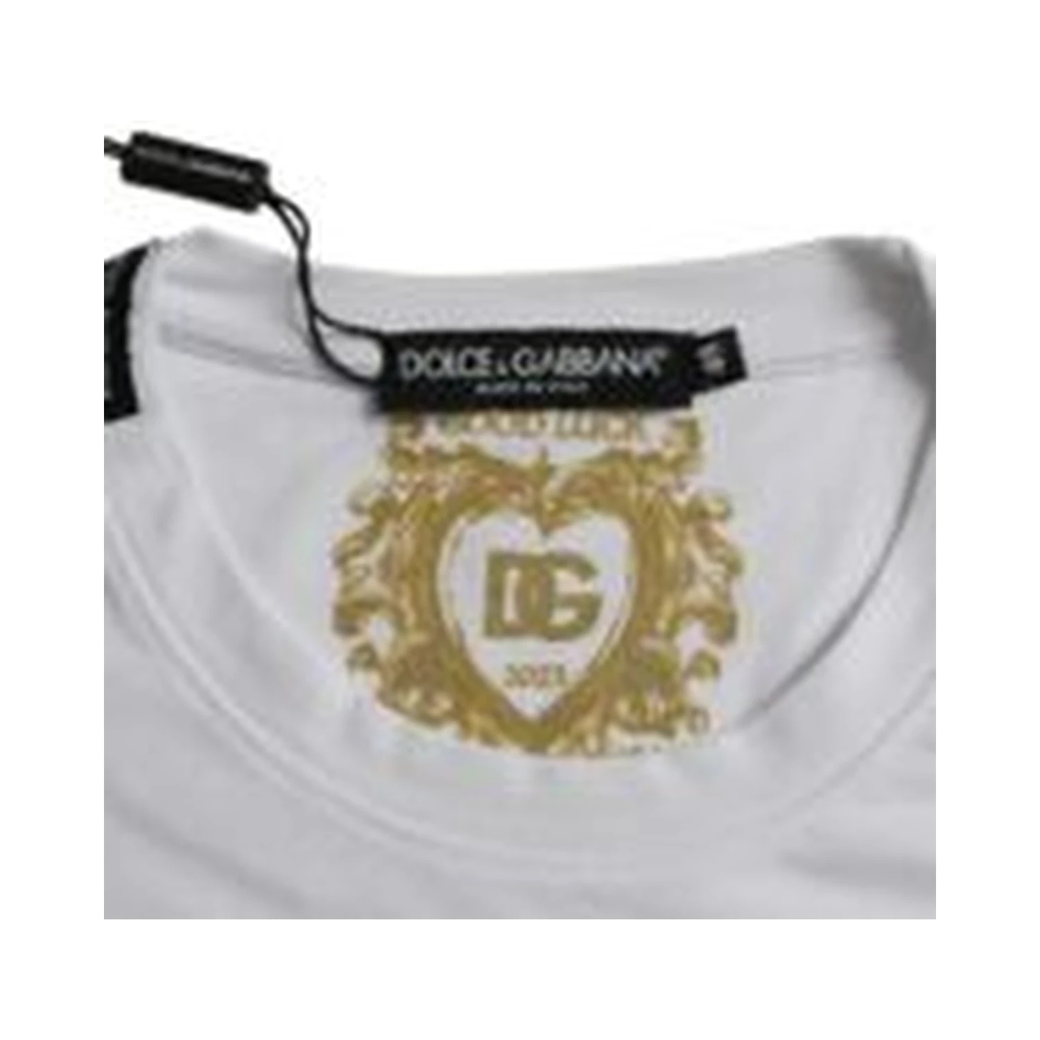 White Cotton Roundneck Short Sleeve T-shirt