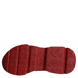 Red Leather Daymaster Low Top Sneakers Shoes
