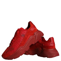 Red Leather Daymaster Low Top Sneakers Shoes