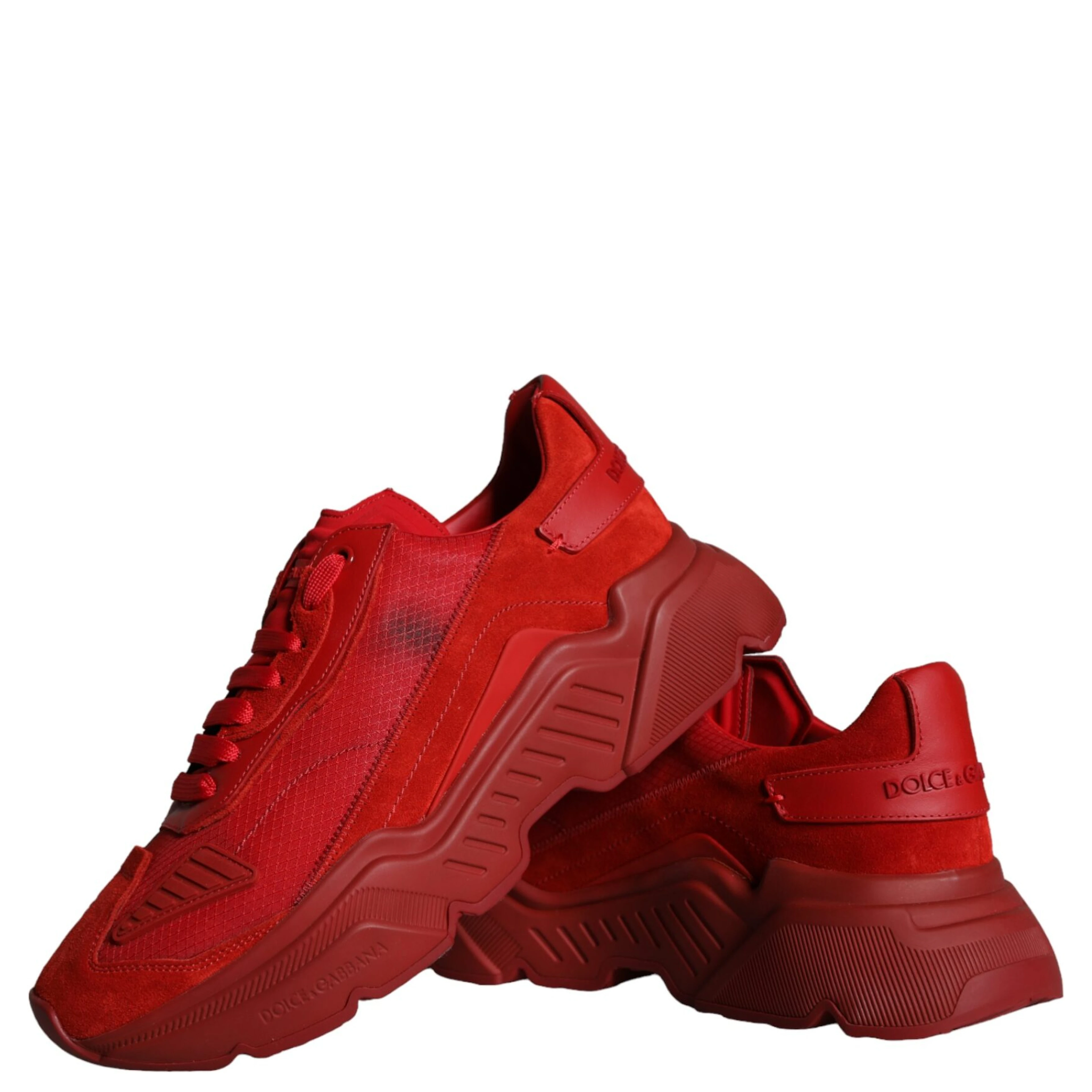 Red Leather Daymaster Low Top Sneakers Shoes