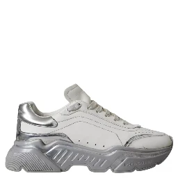 White Silver Daymaster Low Top Sneakers Shoes