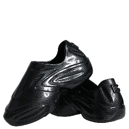 Black Foiled Rubber Toy Low Top Men Sneakers Shoes