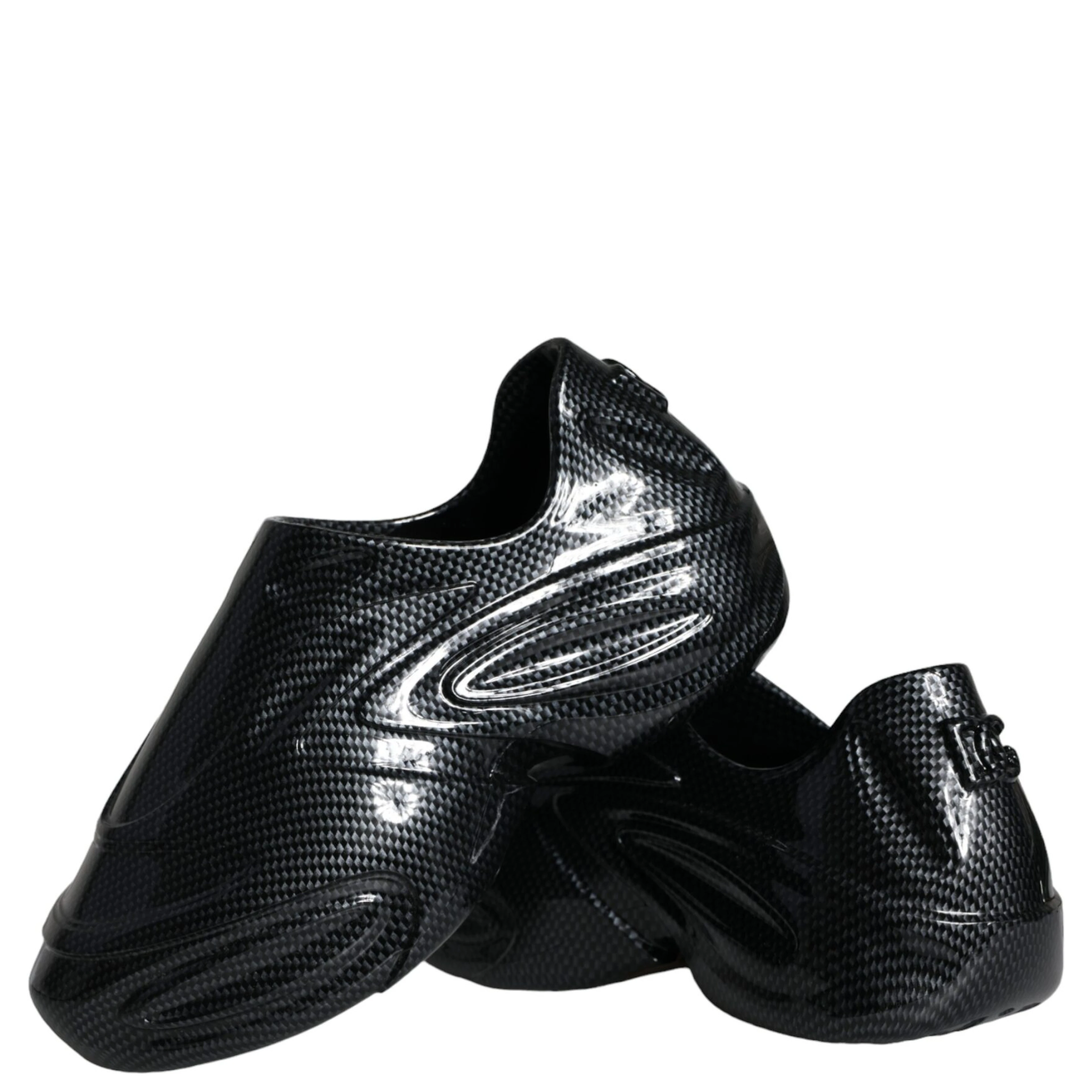 Black Foiled Rubber Toy Low Top Men Sneakers Shoes