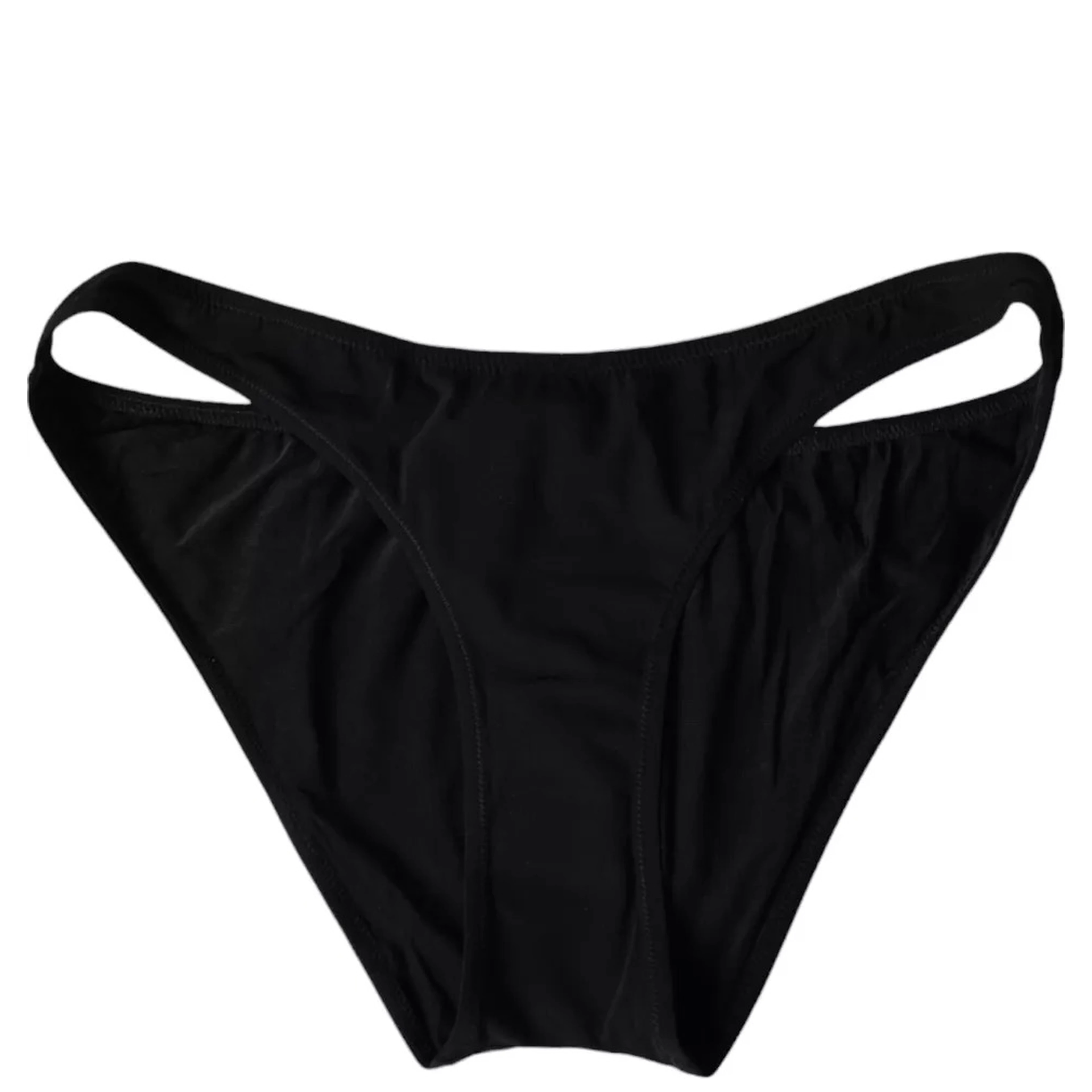 Black Nylon Swimwear Beachwear Bottom Bikini