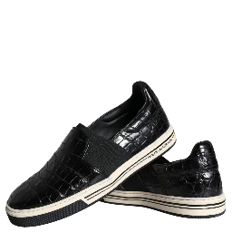 Black Leather Loafers Slippers Casual Shoes