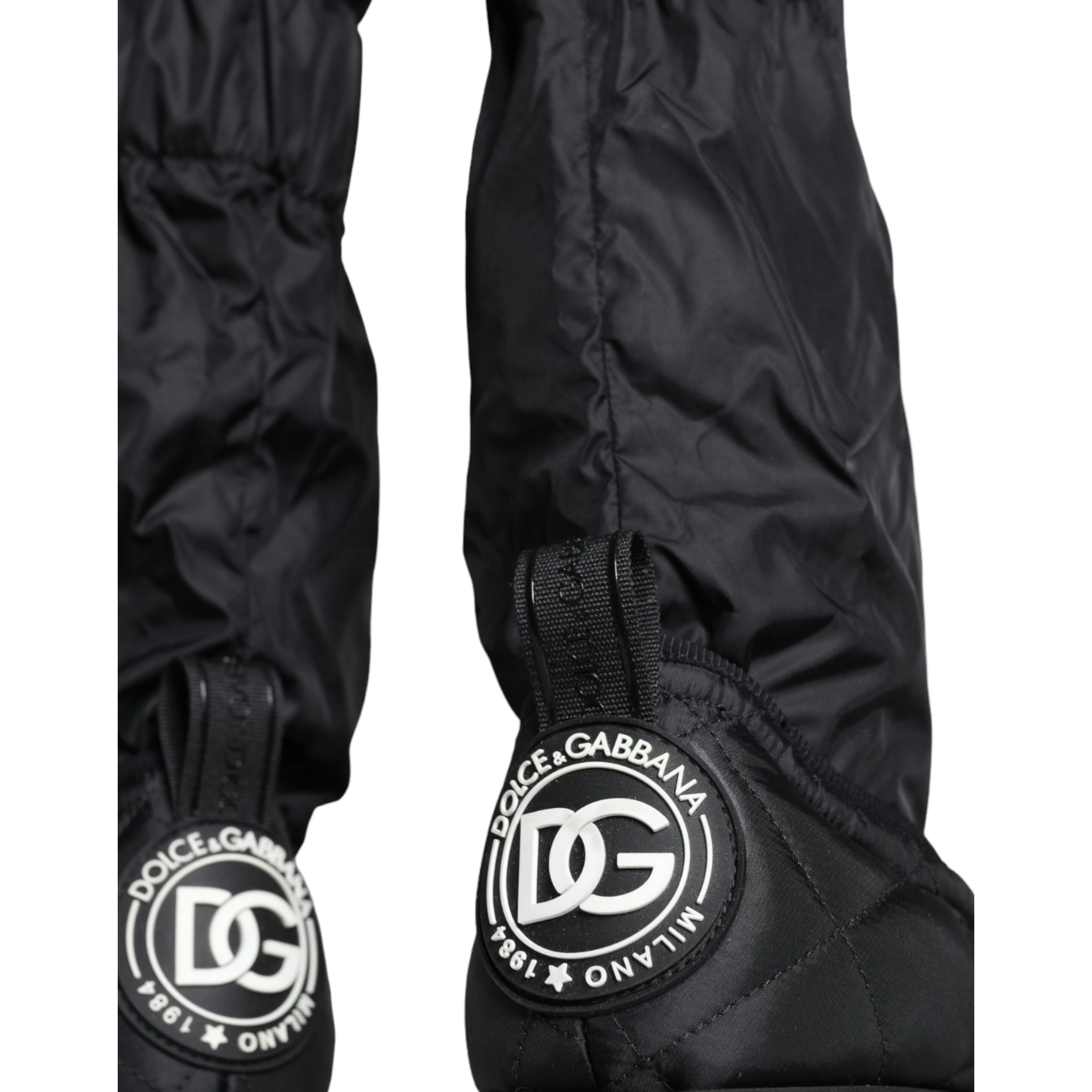 Black Quilted High Top Boots Sneakers Shoes
