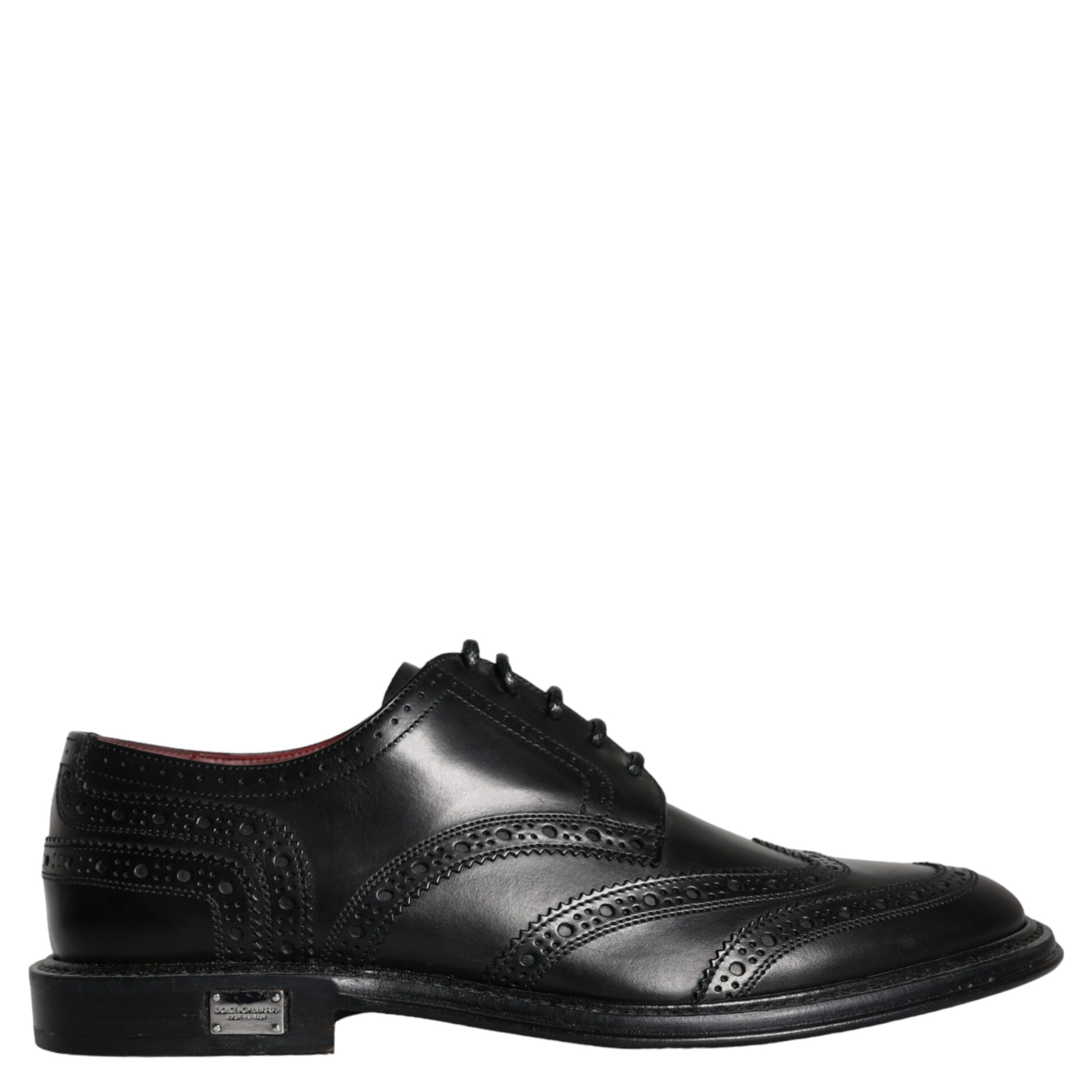 Black Leather Oxford Wingtip Formal Men Shoes
