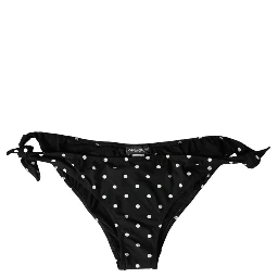 Black Polka Dot Swimwear Beachwear Bottom Bikini