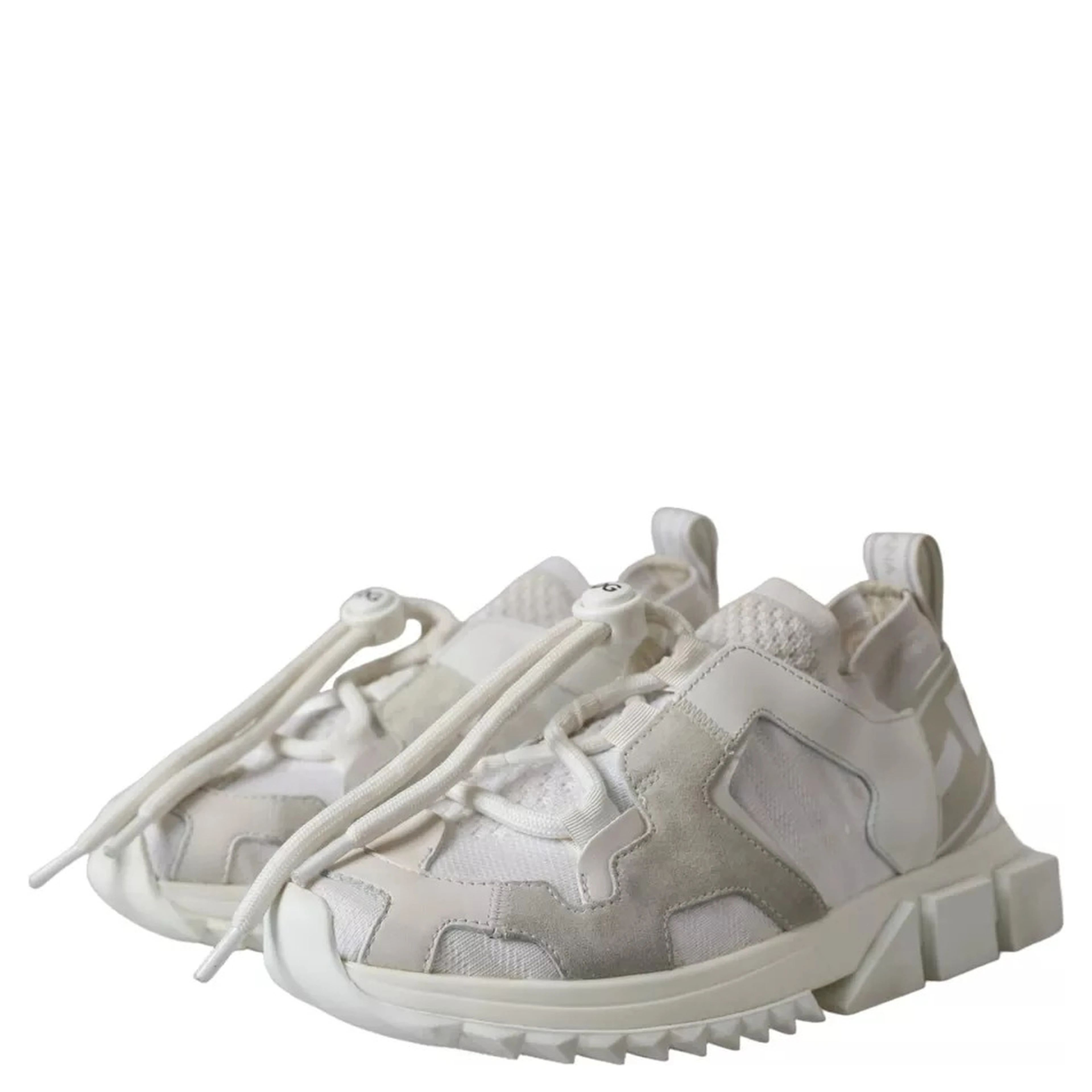 White Mesh Sorrento Trekking Sneakers Shoes