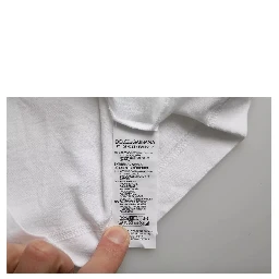 White Cotton DG Applique Men Casual T-shirt