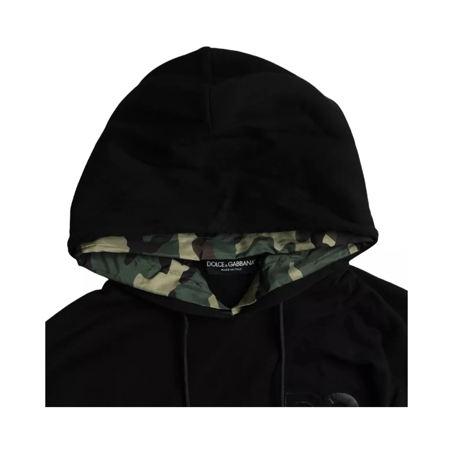 Black Camouflage Hooded Sweatshirt Sweater