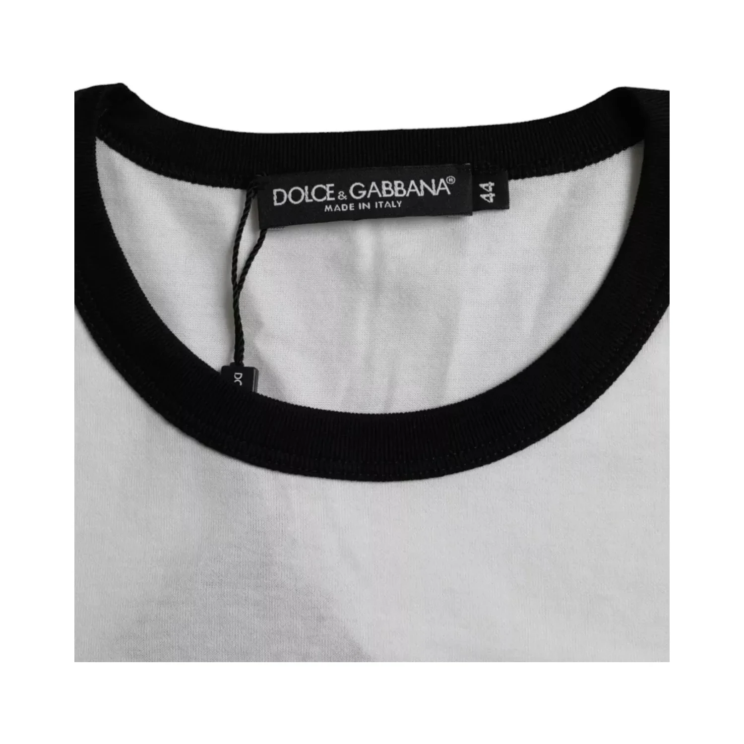 Black White Jazz Print Cotton Short Sleeves T-shirt