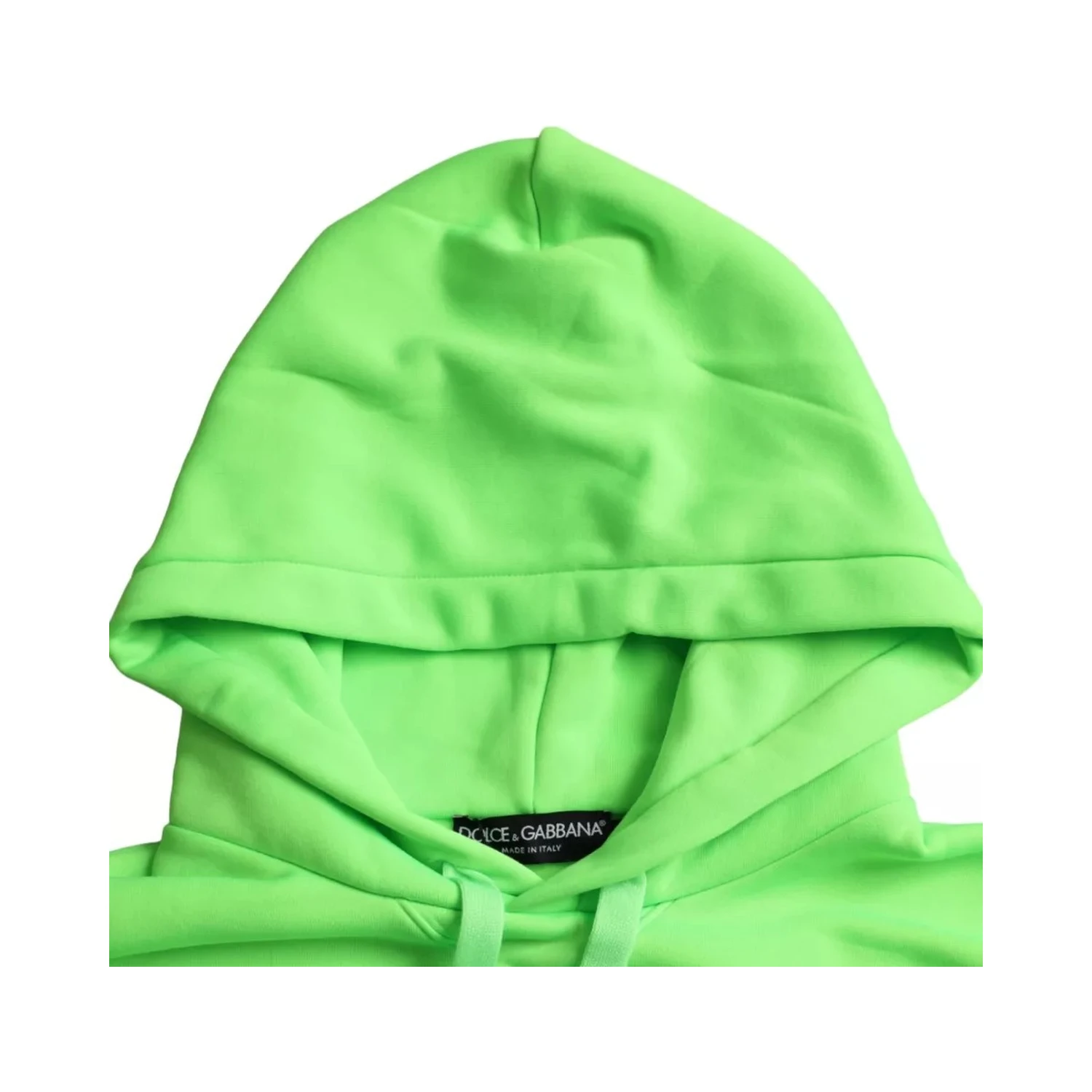 Green Logo Hooded Pullover Sweatshirt Sweater