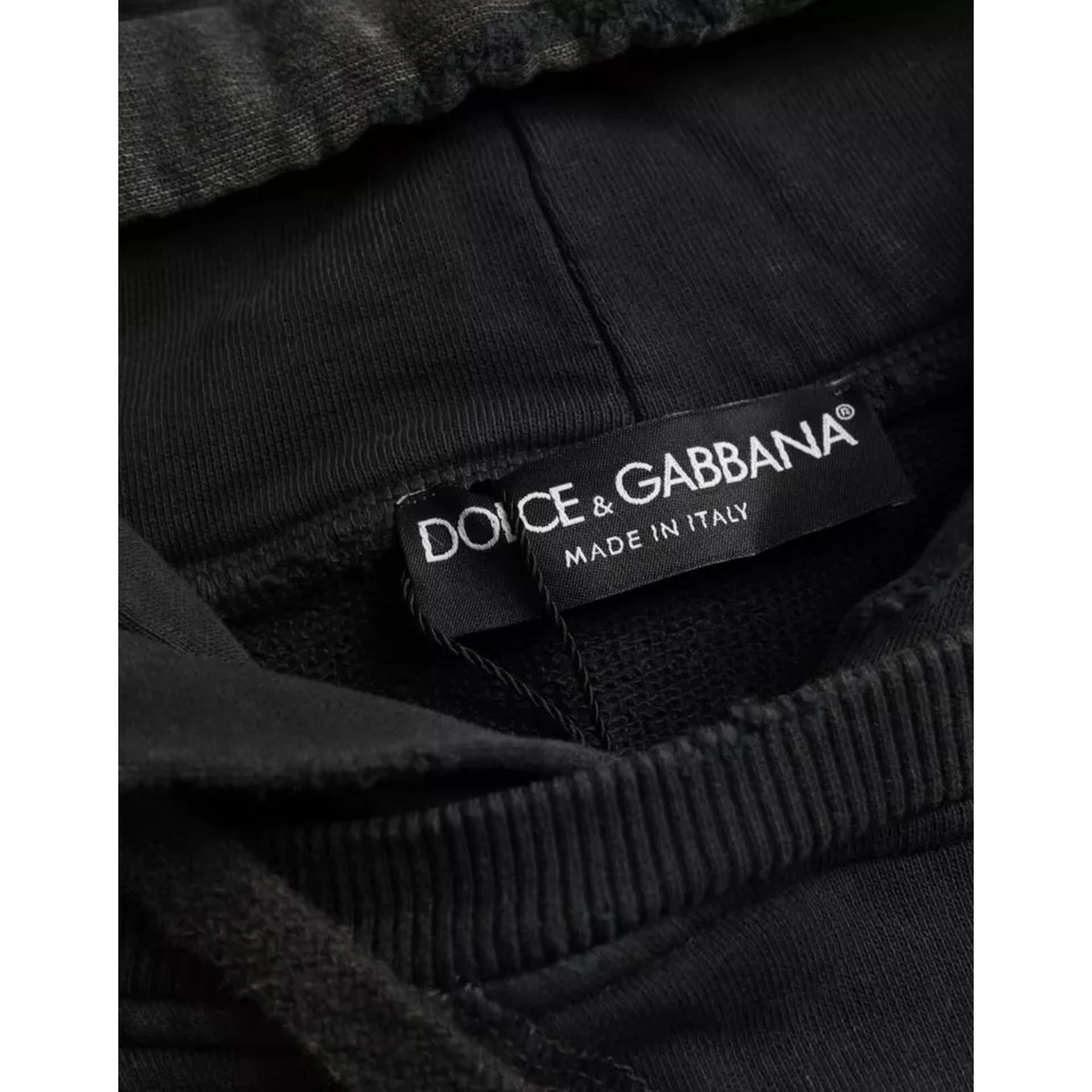 Black Cotton Hooded Short Sleeves Cropped T-shirt