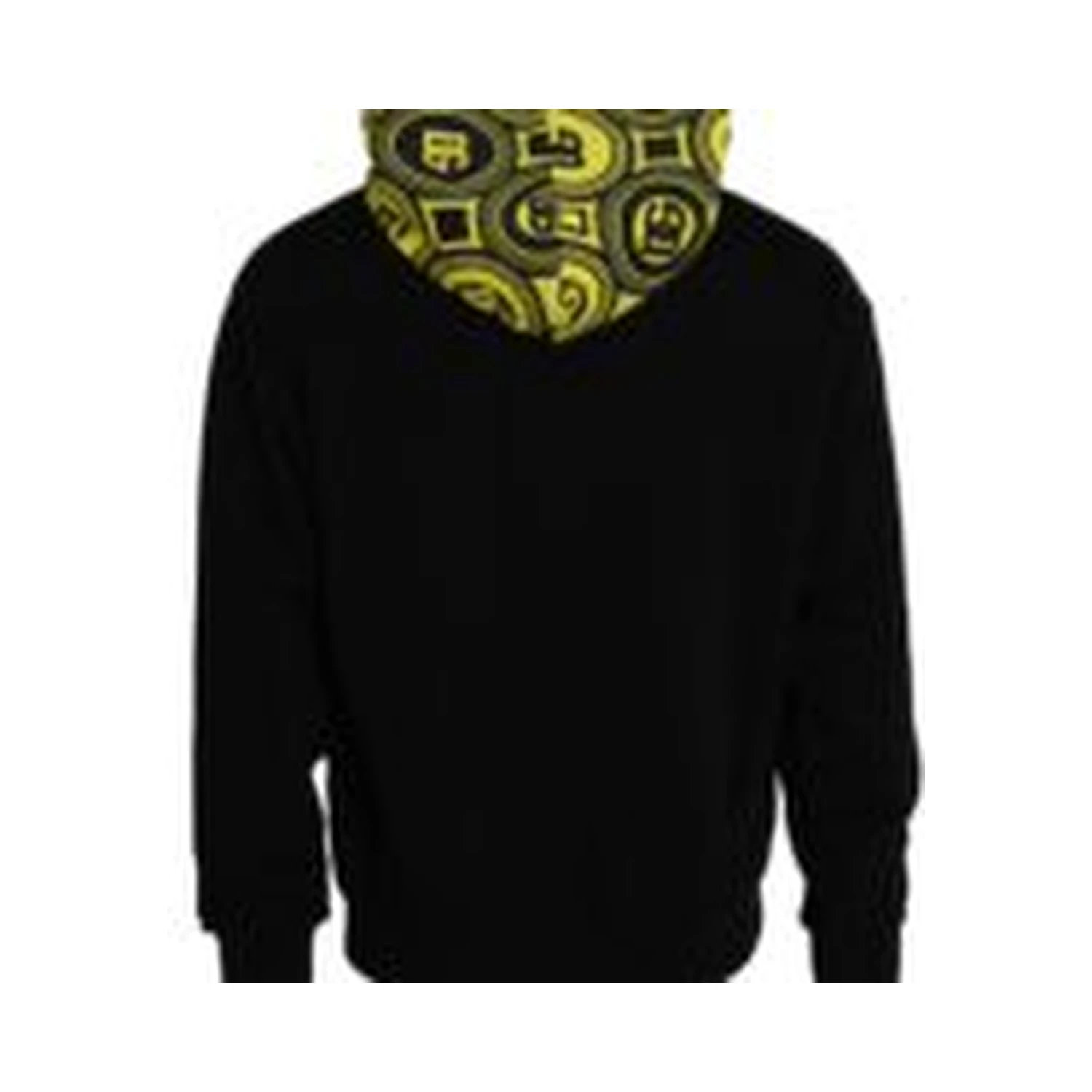 Black Logo Cotton Hooded Sweatshirt Sweater