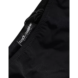 Black Nylon Swimwear Beachwear Bottom Bikini