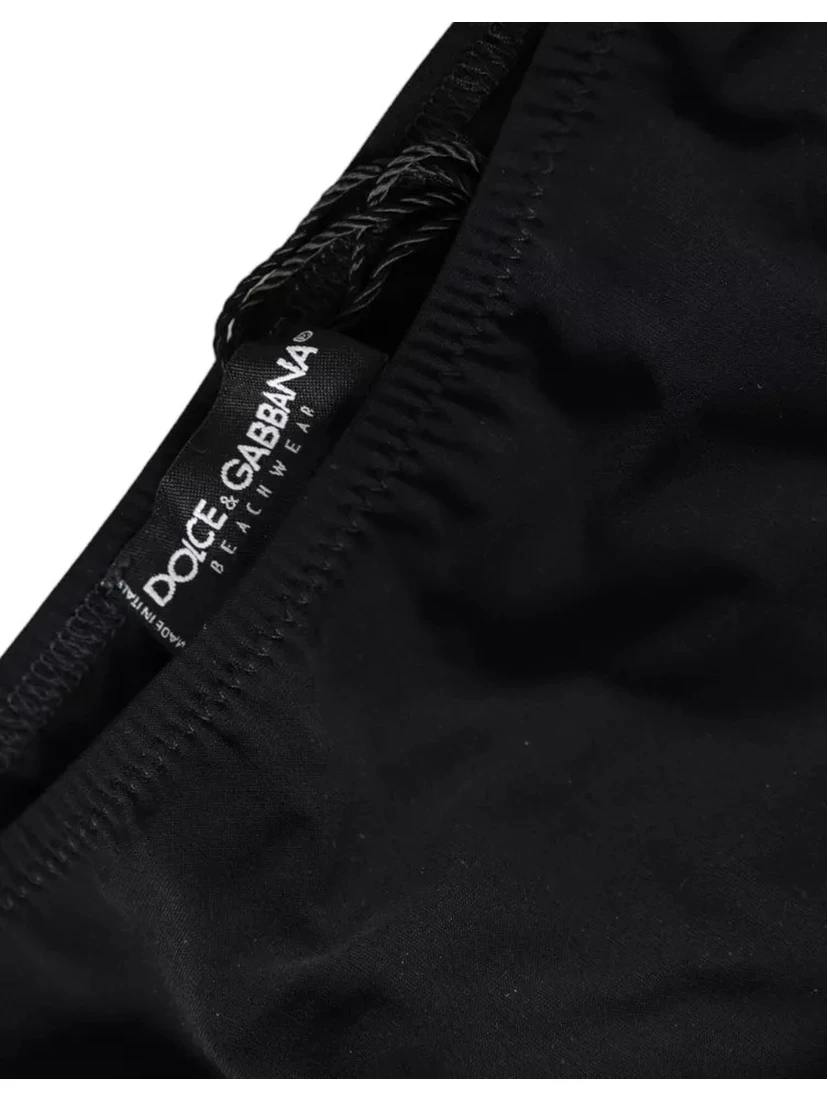 Black Nylon Swimwear Beachwear Bottom Bikini