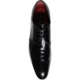 Black Patent Leather Derby Men Dress Shoes