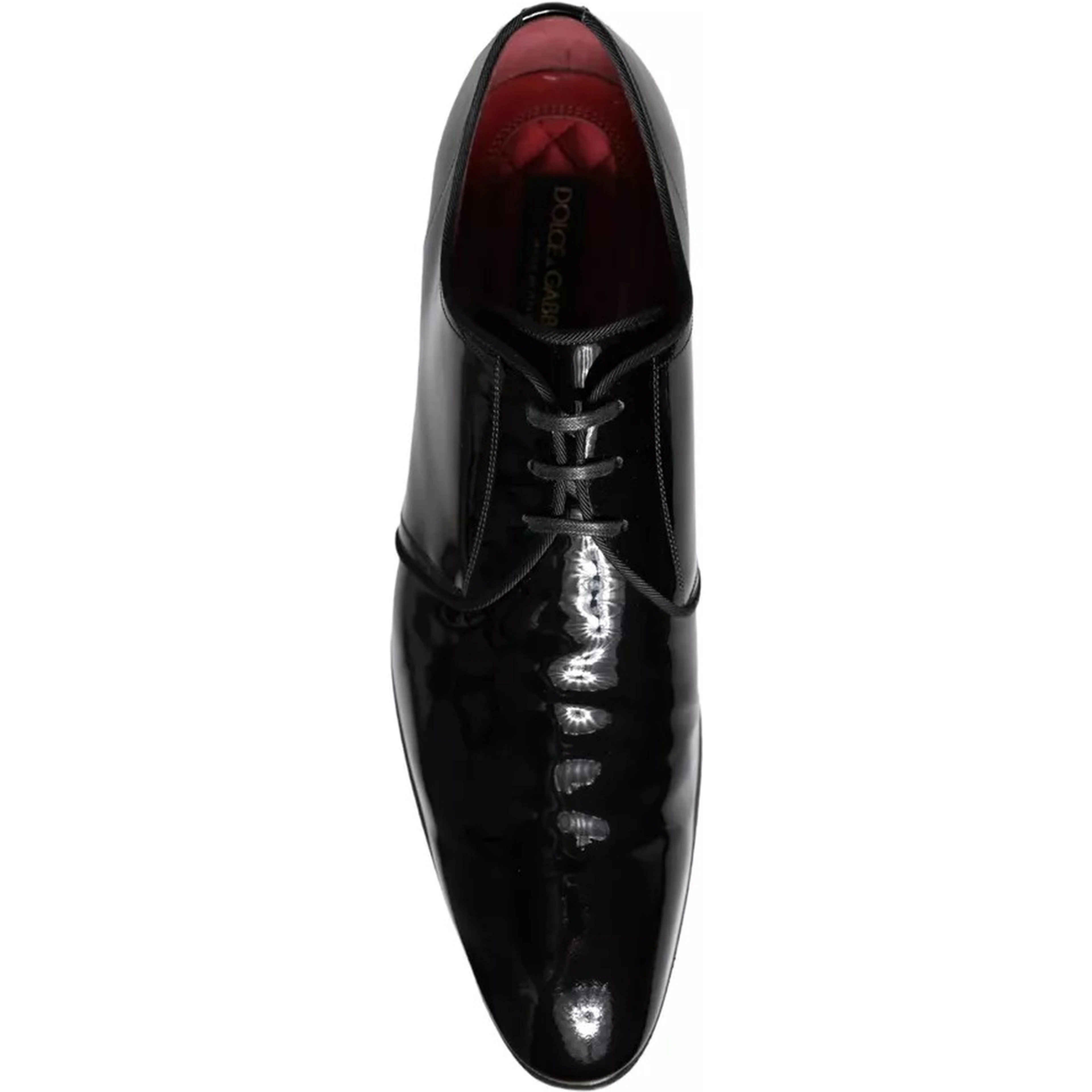 Black Patent Leather Derby Men Dress Shoes