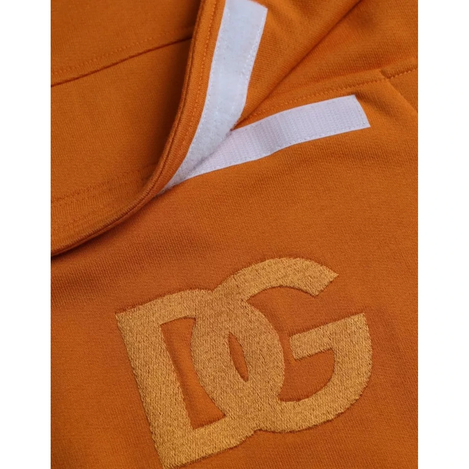 Orange Hooded Pullover Sweatshirt Sweater