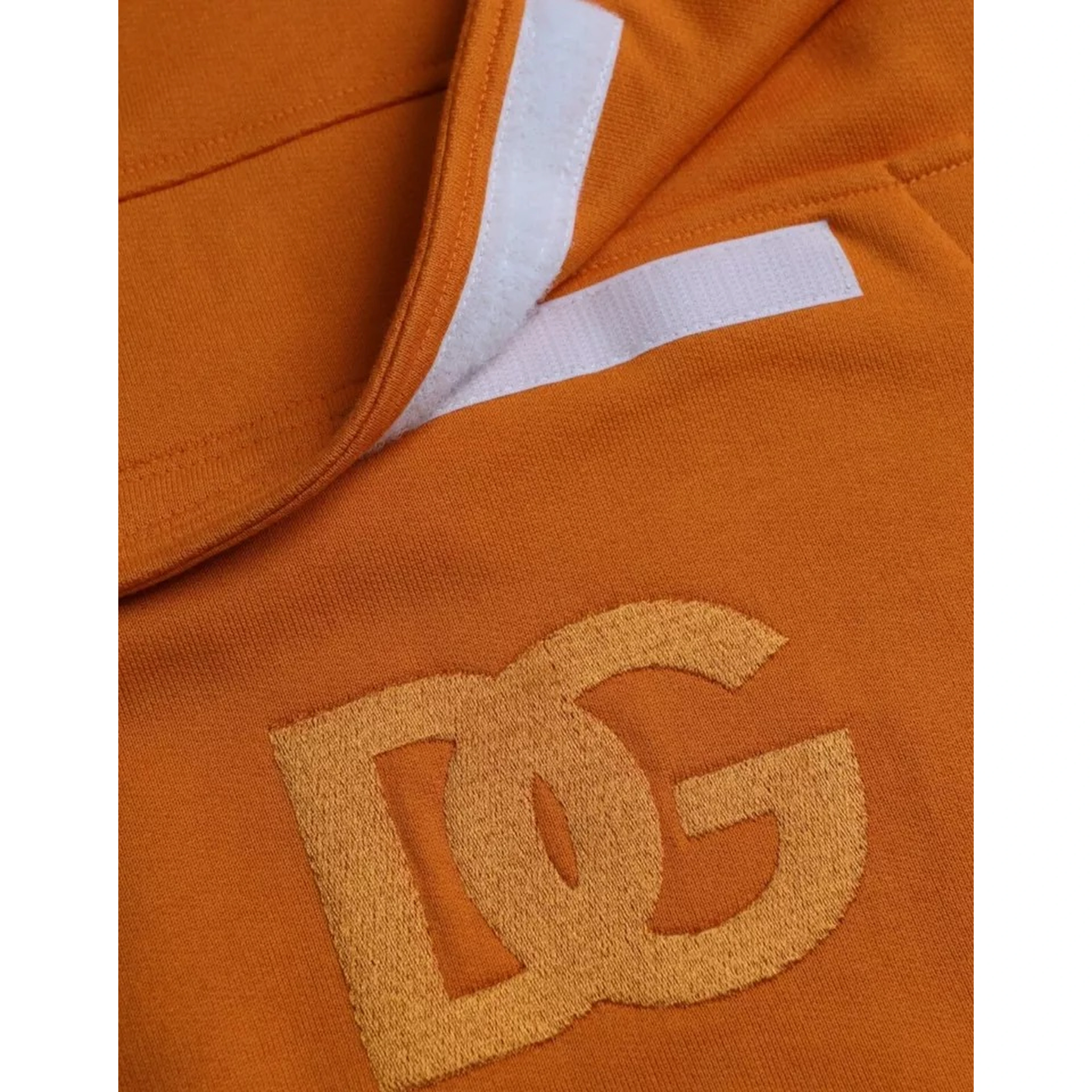 Orange Hooded Pullover Sweatshirt Sweater
