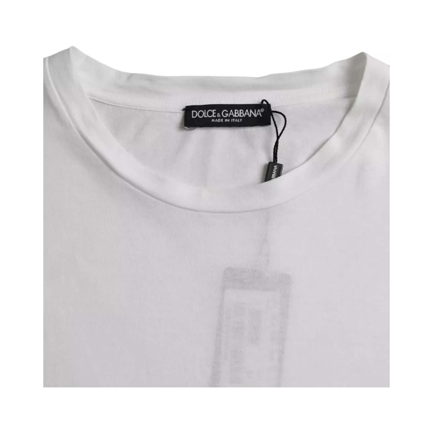 White Cotton Round Neck Short Sleeve T-shirt
