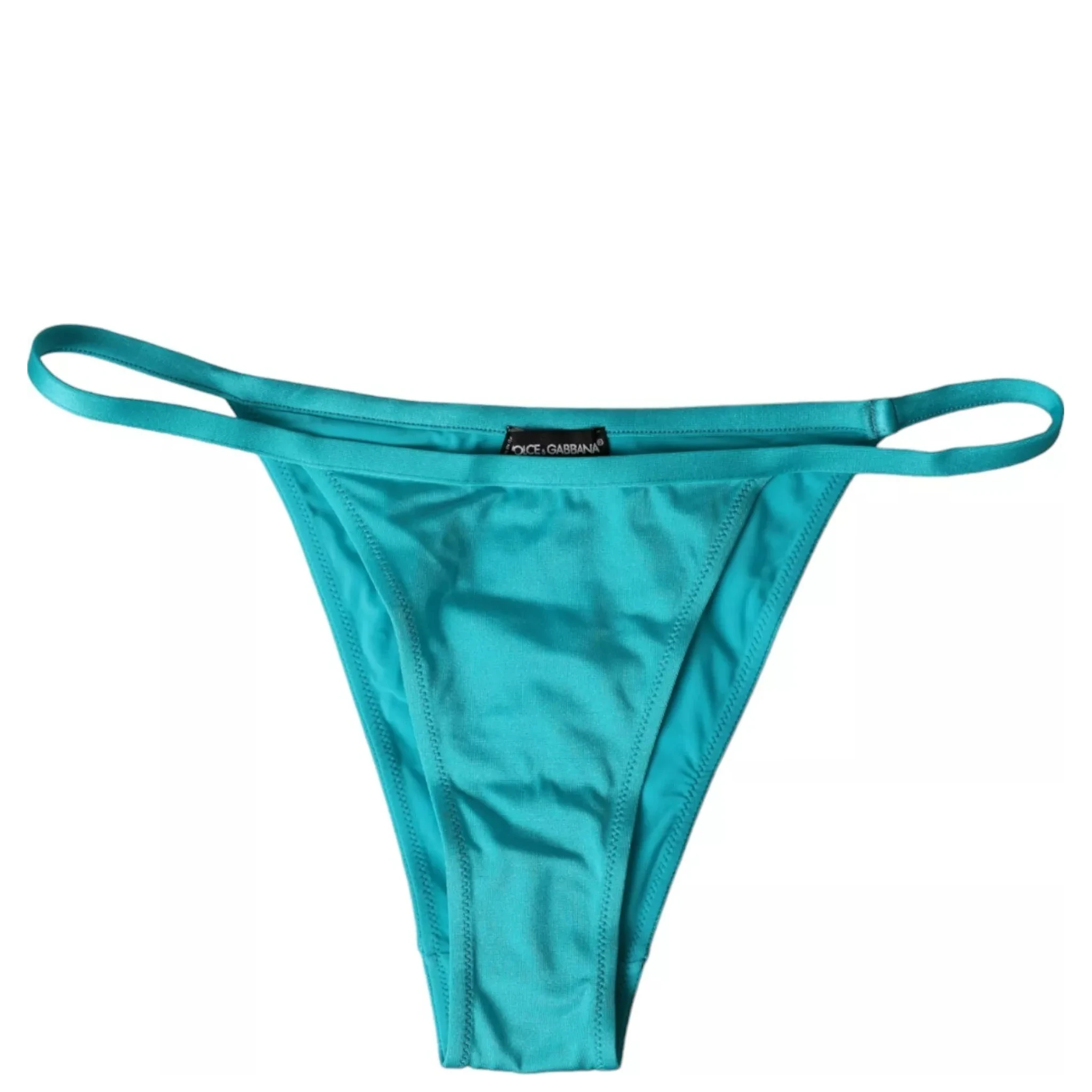 Blue Green Nylon Beachwear Swimwear Bottom Bikini