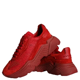 Red Leather Daymaster Low Top Sneakers Shoes