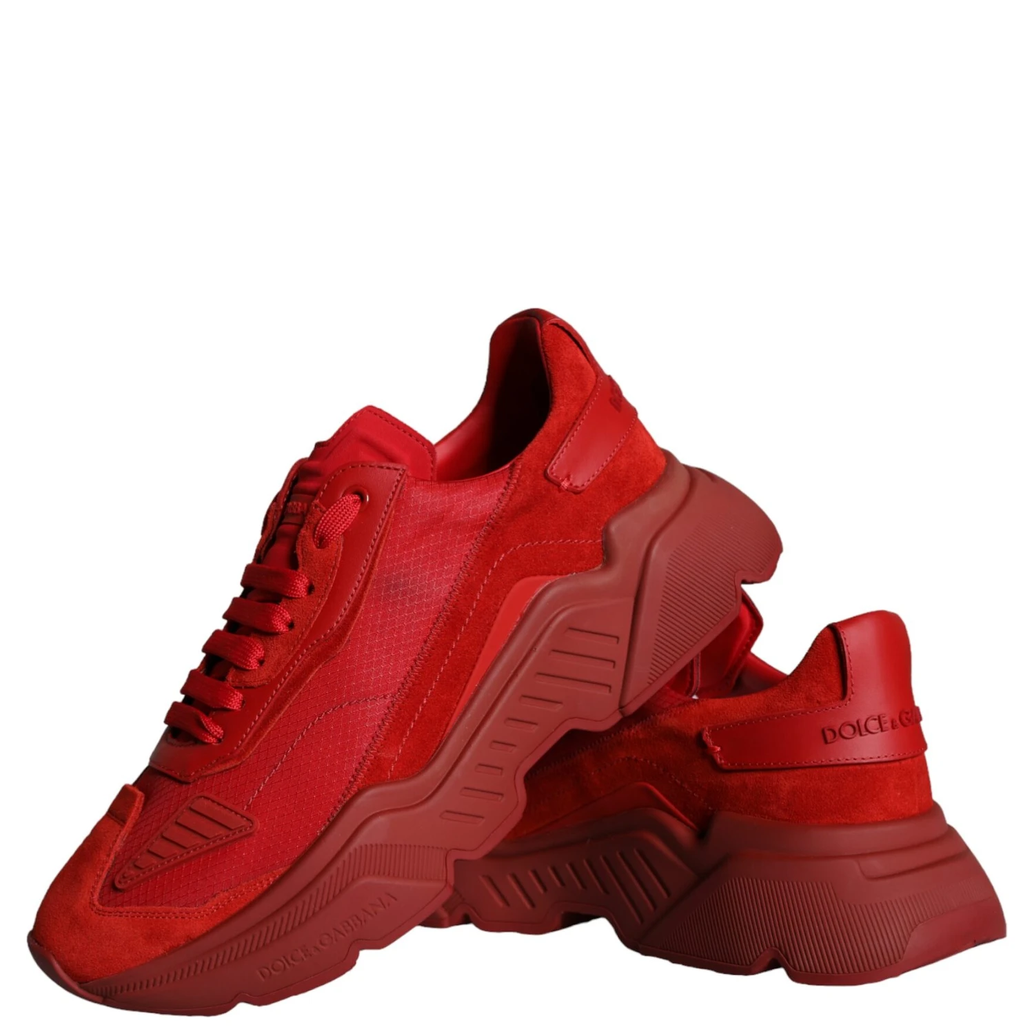 Red Leather Daymaster Low Top Sneakers Shoes