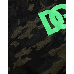 Black Camouflage Crew Neck Pullover Sweater