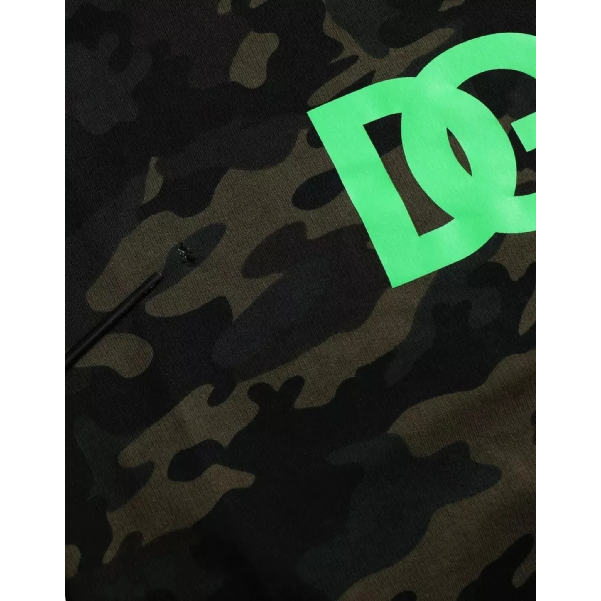 Black Camouflage Crew Neck Pullover Sweater