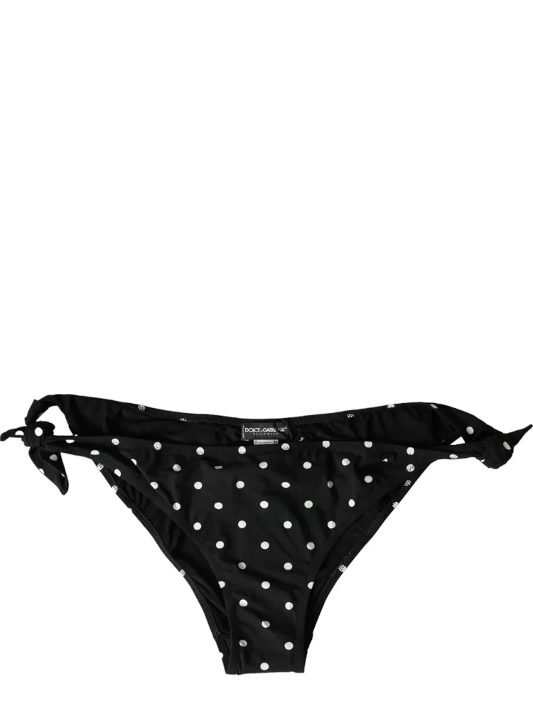 Black Polka Dot Swimwear Beachwear Bottom Bikini alternative