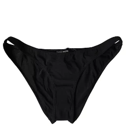 Black Nylon Swimwear Beachwear Bottom Bikini