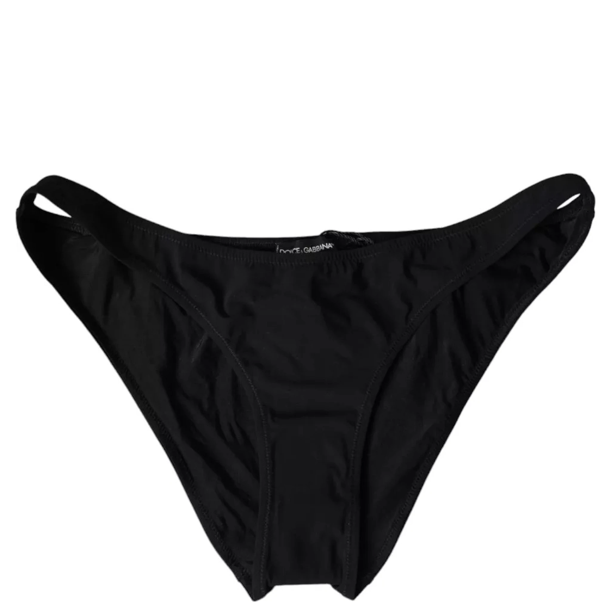 Black Nylon Swimwear Beachwear Bottom Bikini