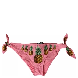 Pink Pineapple Swimsuit Bikini Bottom Swimwear