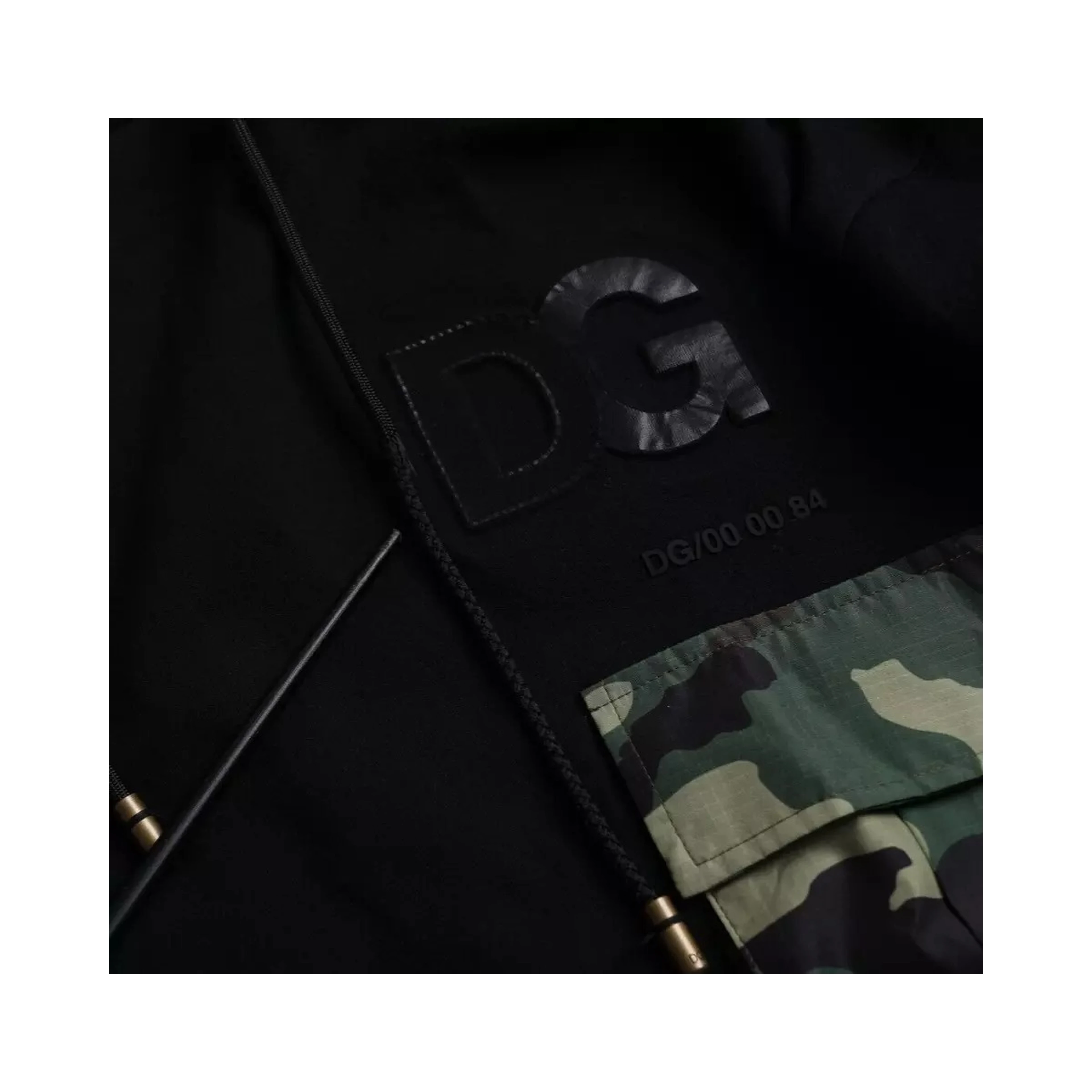 Black Camouflage Hooded Sweatshirt Sweater