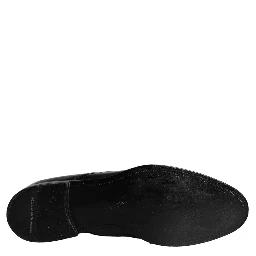 Black Calfskin Leather Derby Men Dress Shoes