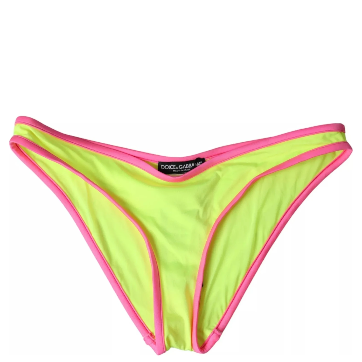 Yellow Pink Nylon Swimwear Bottom Beachwear Bikini