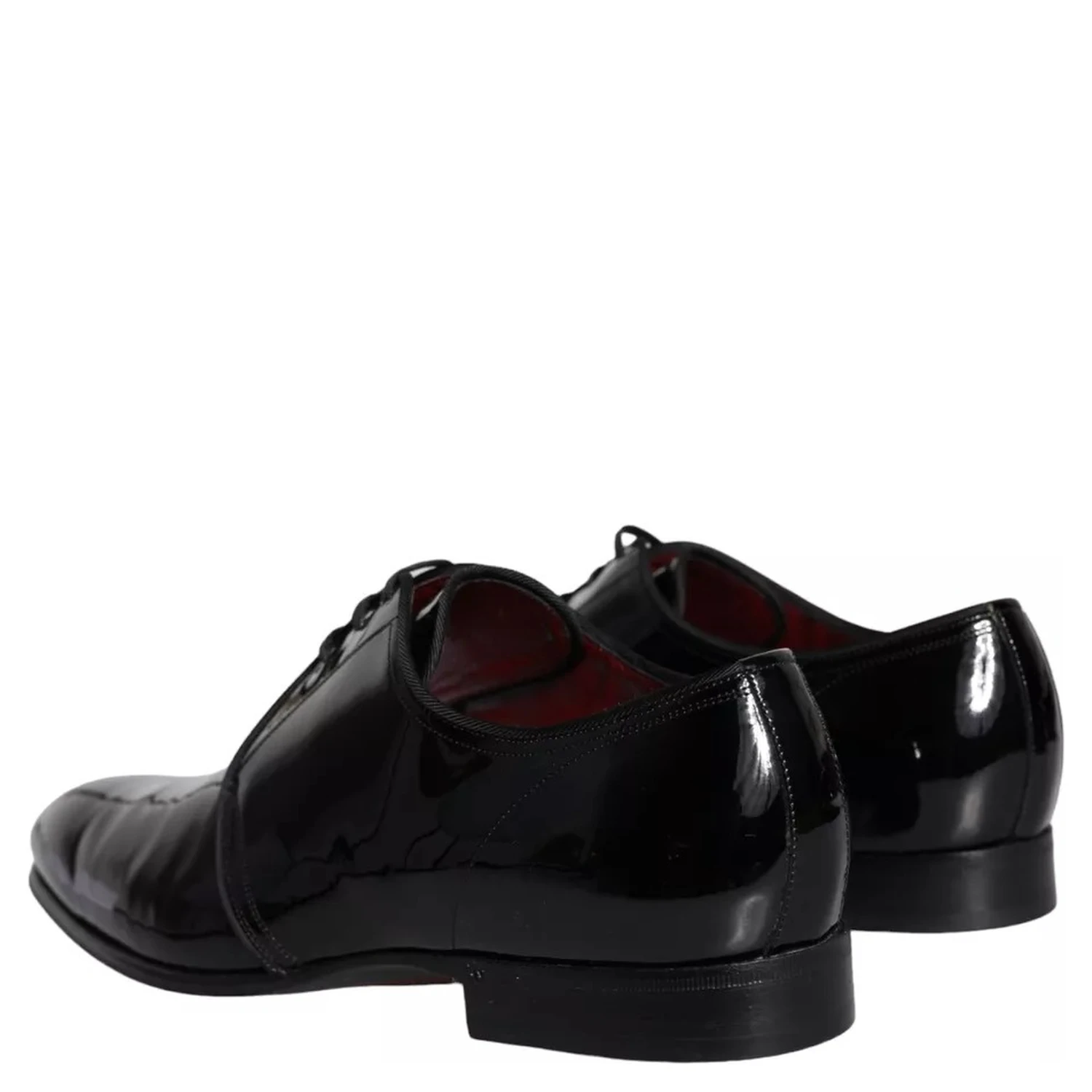Black Patent Leather Derby Men Dress Shoes