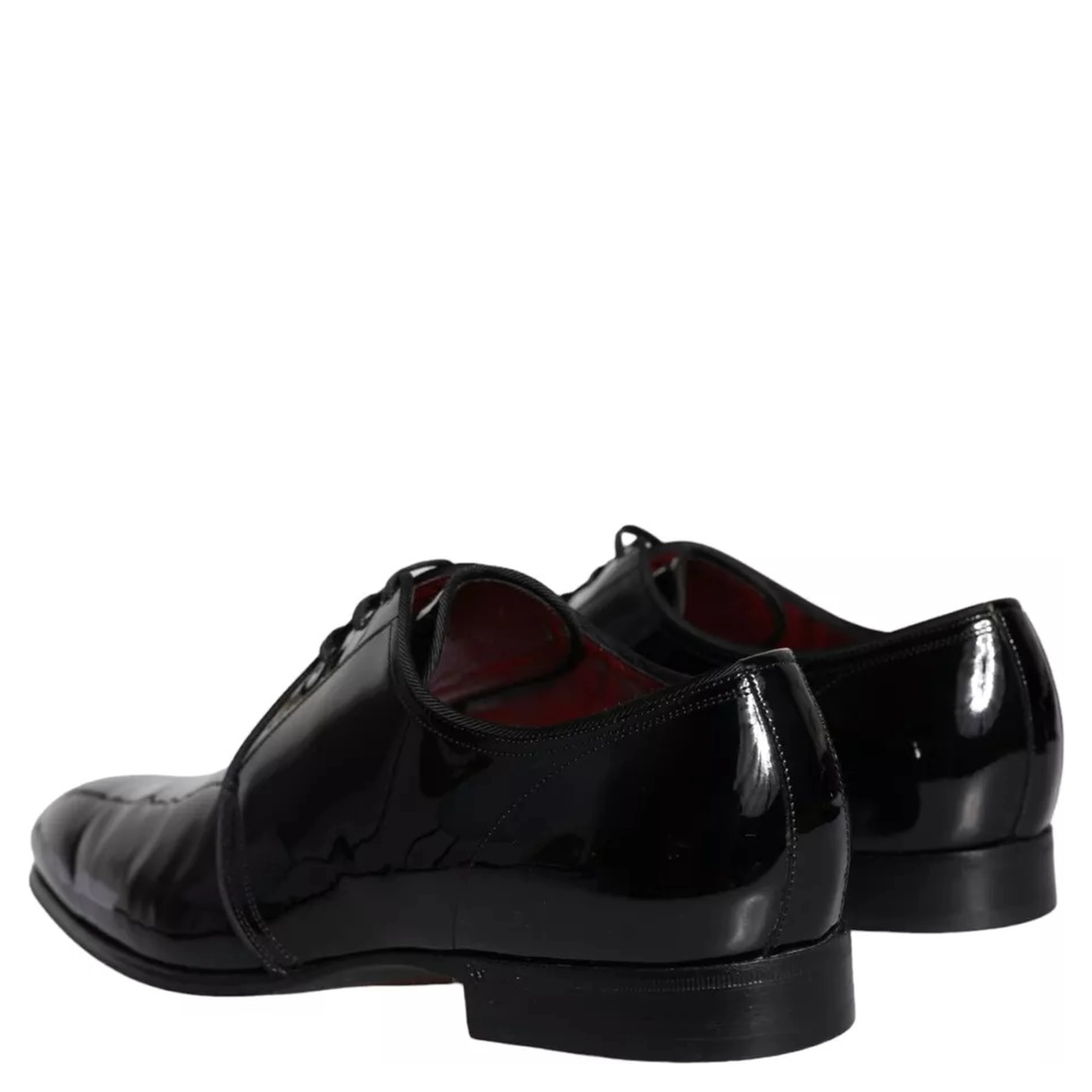 Black Patent Leather Derby Men Dress Shoes