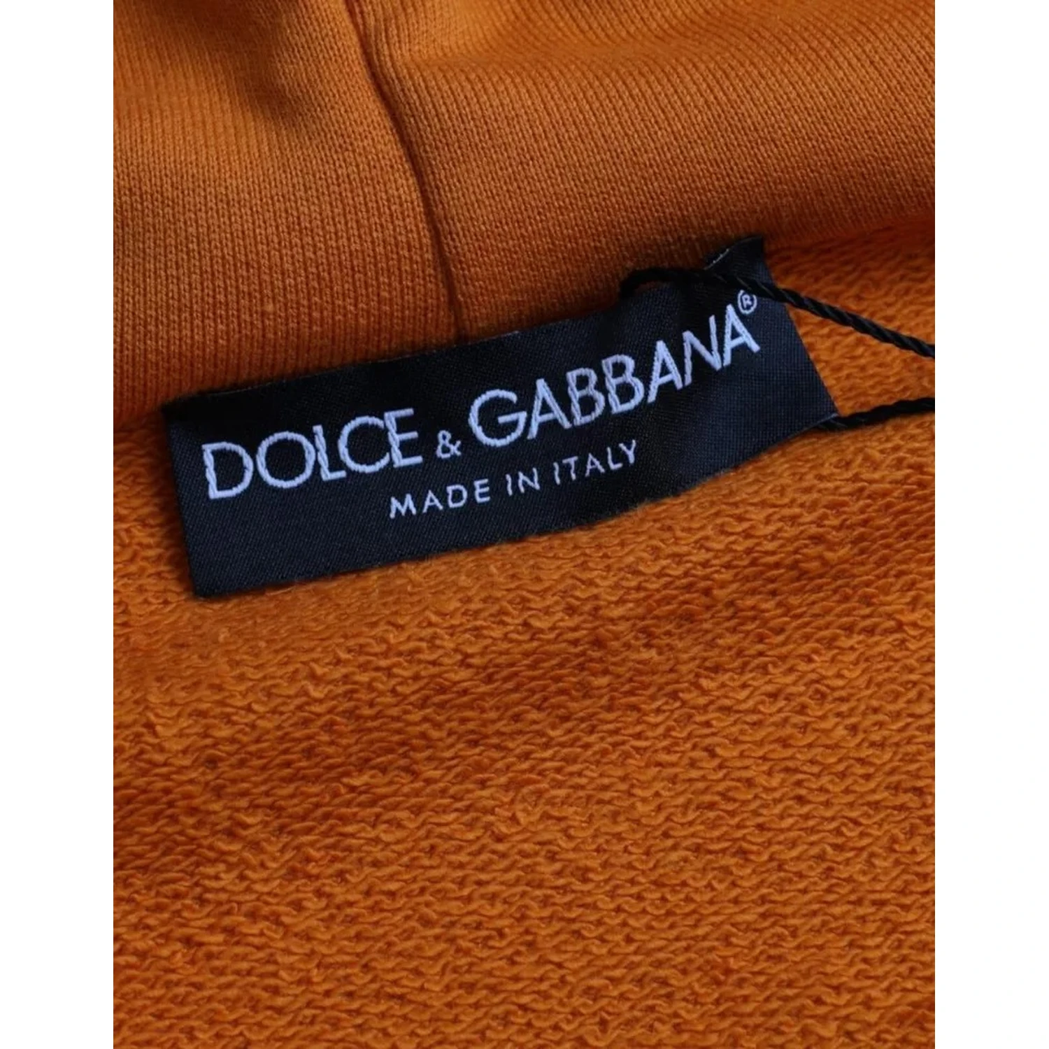 Orange Hooded Pullover Sweatshirt Sweater