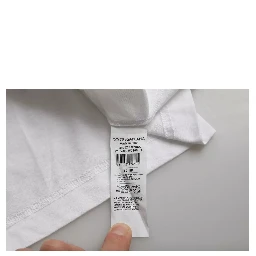White Cotton Round Neck Short Sleeve T-shirt