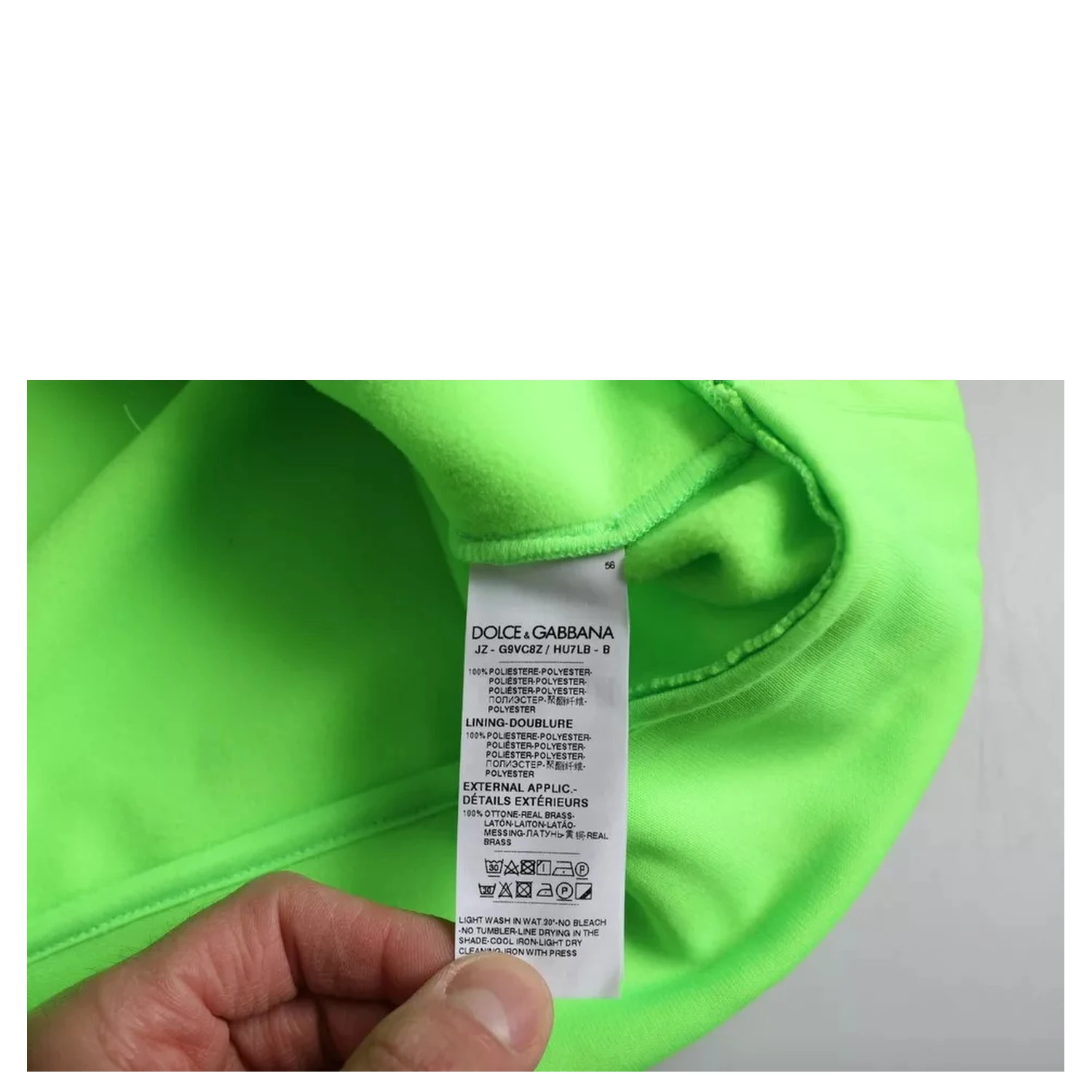 Green Logo Hooded Pullover Sweatshirt Sweater