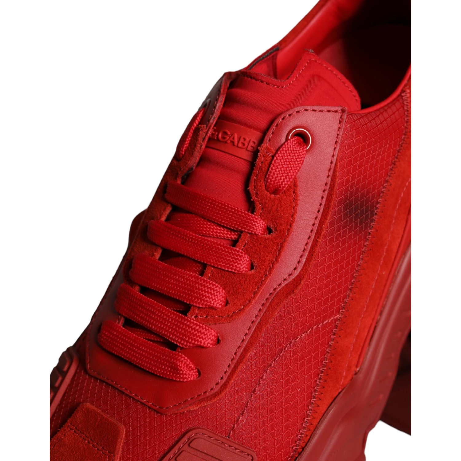 Red Leather Daymaster Low Top Sneakers Shoes
